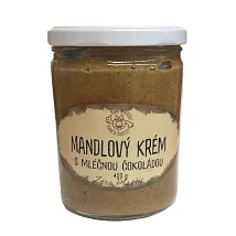 Mandlový krém s mléčnou čokoládou 400g Mandlový krém s mléčnou čokoládou 400g